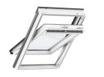 okno dachowe GLU 0061 66x118 cm VELUX drewniano poliuretanowe białe łazienkowe