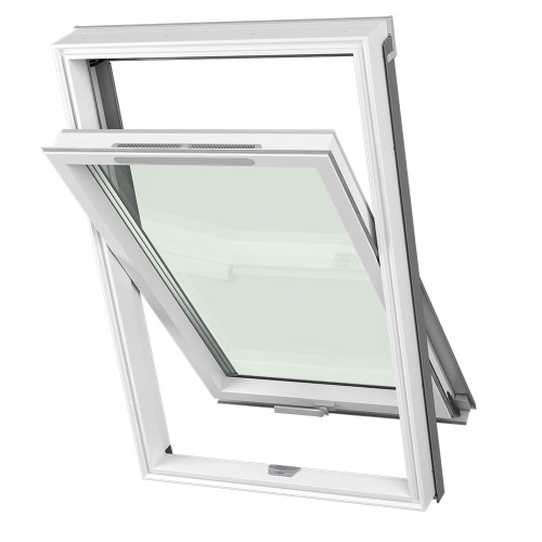 Okno dachowe trzyszybowe łazienkowe Dakea ULTIMA ENERGY PVC KEP B1800