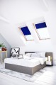 Roleta zaciemniająca do okna dachowego VELUX 66x118 granatowa