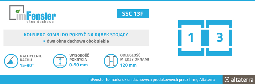 Kołnierz kombi do pokryć na rąbek stojący imFenster SSC 13F