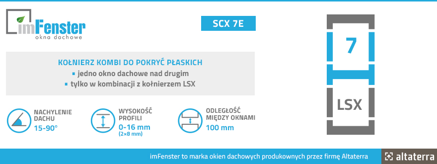 Kołnierz kombi do pokryć płaskich imFenster SCX 7E