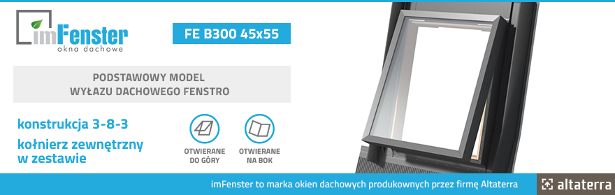 Wyłaz dachowy imFenster Fenstro FE B300 45x55