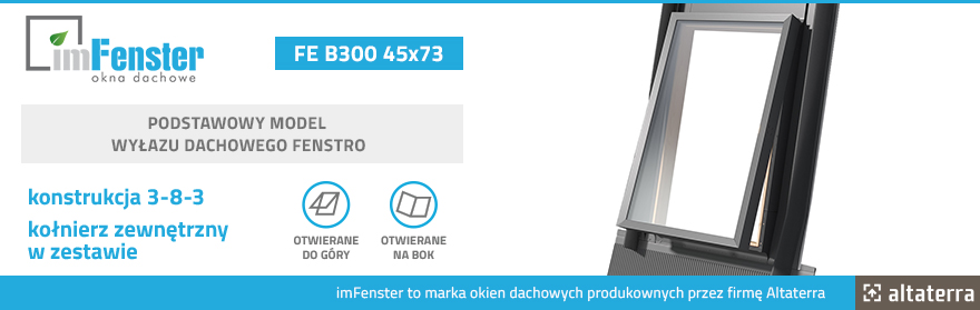 Wyłaz dachowy imFenster Fenstro FE B300 45x73