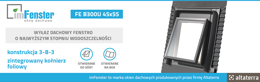 Wyłaz dachowy imFenster Fenstro FE B300U 45x55