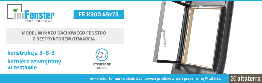 Wyłaz dachowy imFenster Fenstro FE K300 45x73