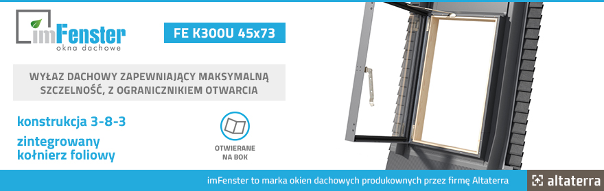 Wyłaz dachowy imFenster Fenstro FE K300U 45x73